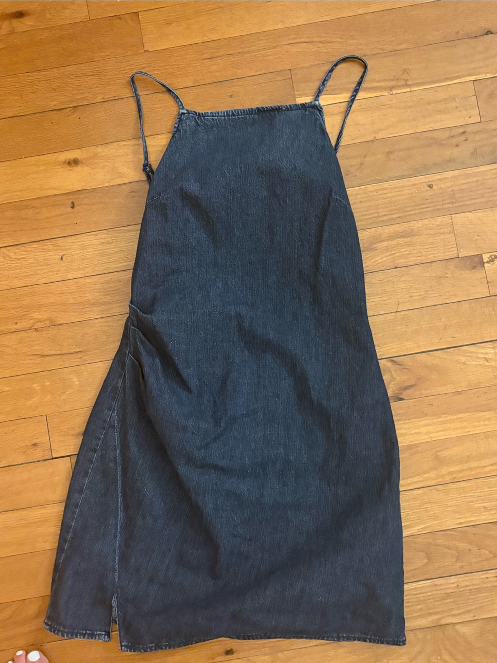 Backless Denim Mini Dress